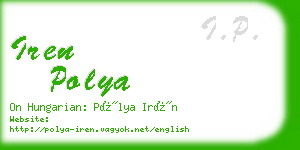 iren polya business card